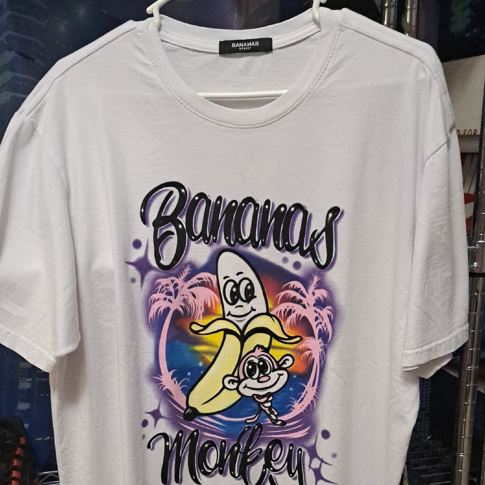 Bananas Monkey Graphic T-Shirt